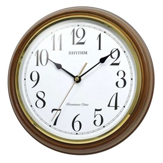 Rhythm Musical Wooden Wall Clock CMH759NR06 - Exclusive to Singapore