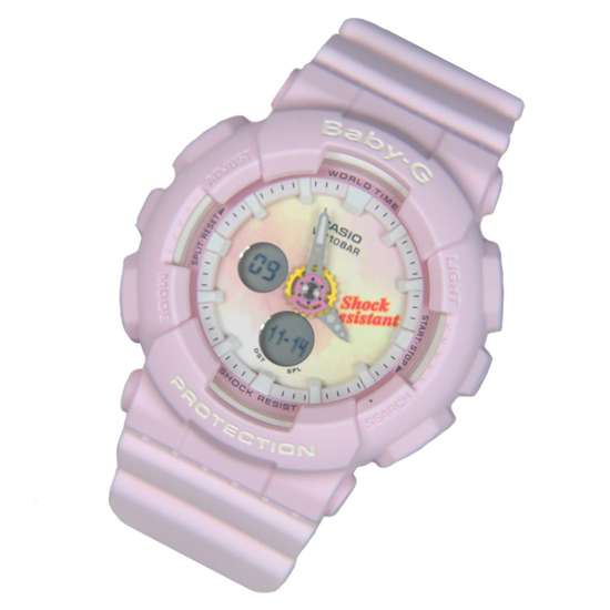 Casio Baby-G BA-120TG-4A Pink Tie-Dye Edition Watch - A Fashion Statement!