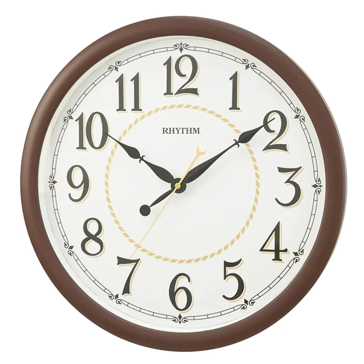 Rhythm CMG612NR06: Exquisite Quartz Decorative Wall Clock - Singapore Exclusive!