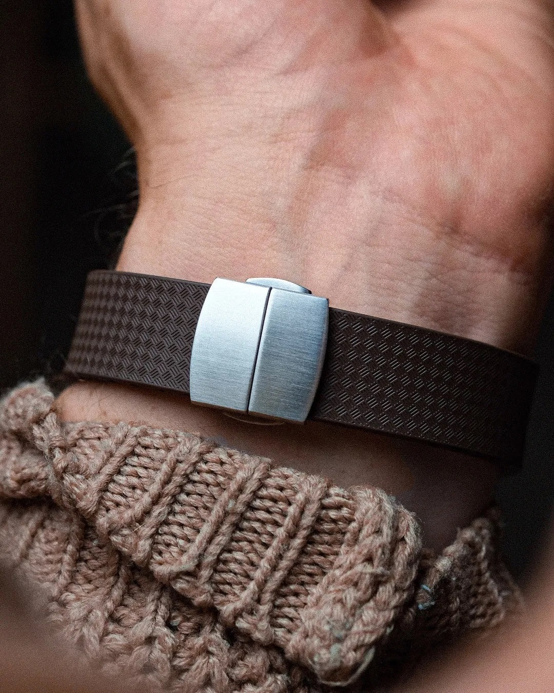 CTS Cut-to-Size FKM Rubber Watch Strap - Quick Release - Grey (2435) | Stylish & Durable