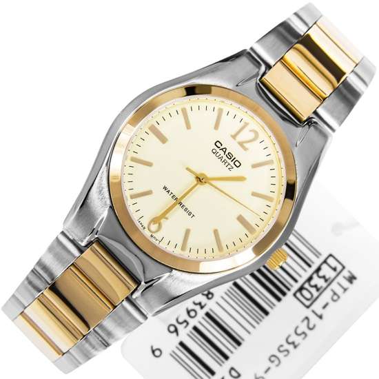 Casio Stylish Two-Tone Analog Men's Watch MTP-1253SG-9A