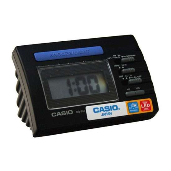 Casio Digital DQ-541-1R DQ541-1R Black Snooze Table Clock - Your Reliable Wake-Up Companion