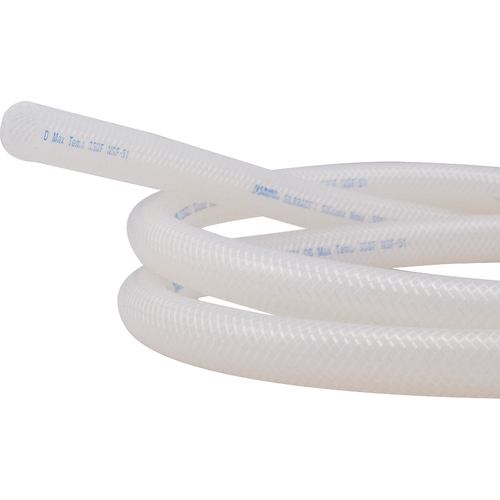 High - Performance Reinforced Silicone Tubing (1/2 in ID)