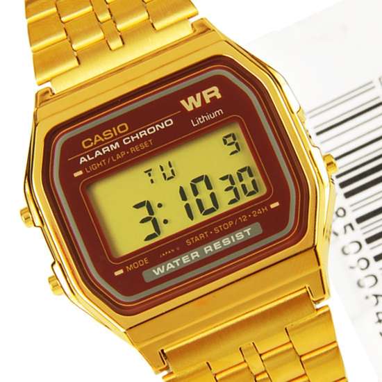 Casio A159WGEA-5DF: Vintage Retro Alarm Chrono Digital Watch