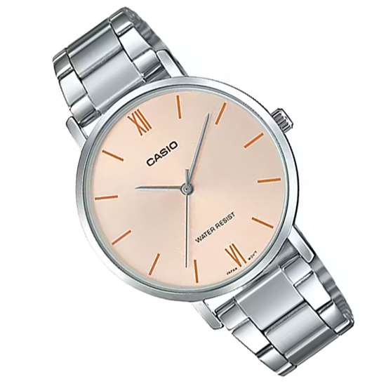 Gorgeous Casio Women's Quartz Pink Dial Watch - LTP-VT01D-4B