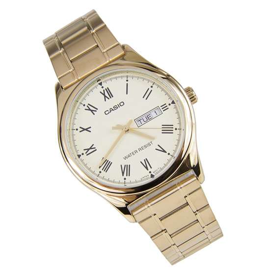 Casio MTP-V006G-9B Gold-Plated Quartz Watch - A Timeless Elegance