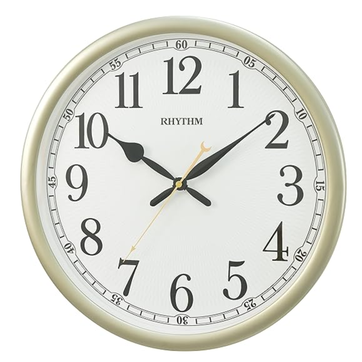 Rhythm CMG610NR08 Quartz Pearl Printing Dial Wall Clock - Exclusive to Singapore!