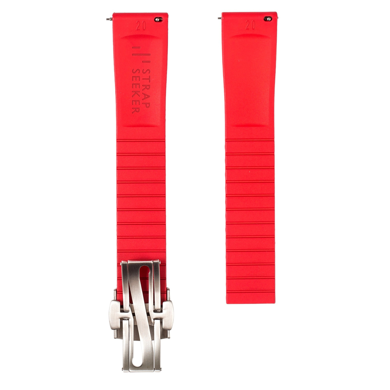 CTS Cut-to-Size FKM Rubber Watch Strap - Quick Release - Sky Blue (2435) - Elevate Your Style!