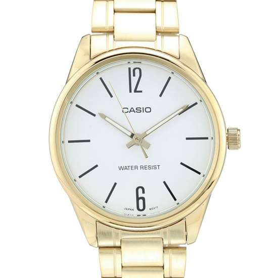 Casio Men's Stylish Gold Watch MTP-V005G-7B