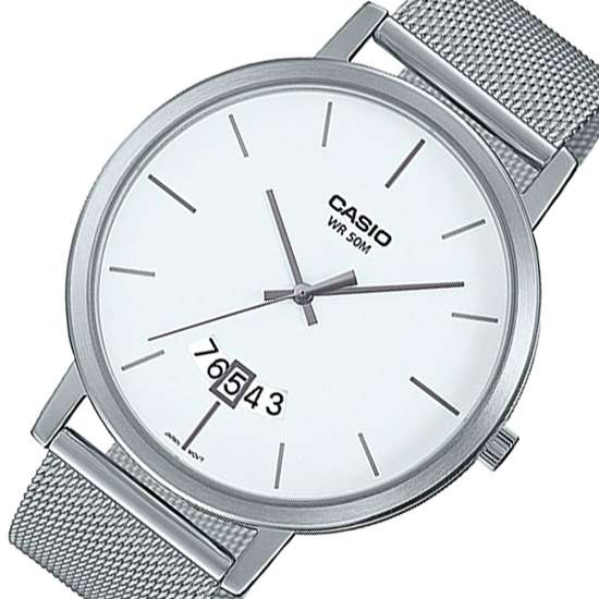 Casio Men's MTP-B100M-7EV Mesh Quartz Watch - A Stylish Timepiece for Gents