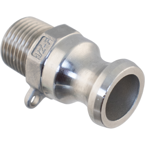 Amazing 1/2 in. MPT Male Cam Stainless Steel Camlock (Type F) - KL04510
