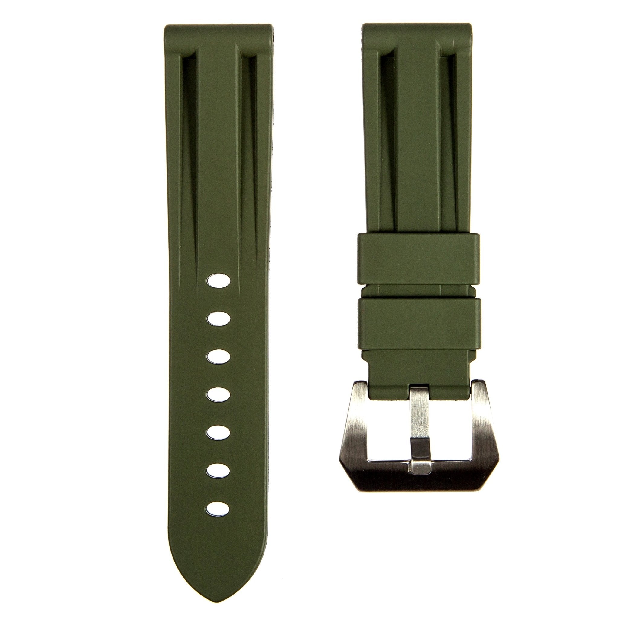 Pinnacle FKM Rubber Watch Strap for Panerai Luminor - Stunning Red (2420 | FKM)