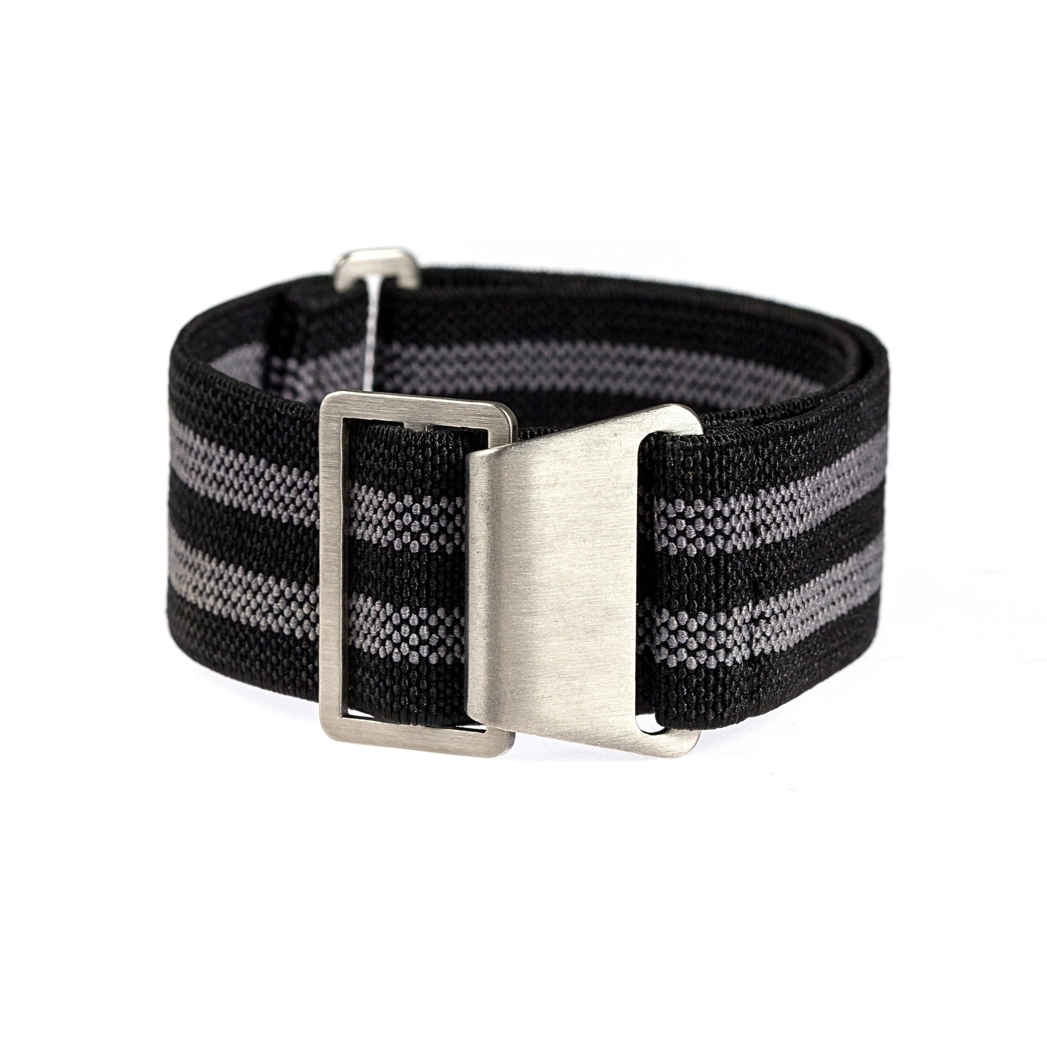 Marine Nationale Parachute Elastic Loop Strap - Blue / Green / Red / White (2417) - A Vintage-Inspired Watch Essential