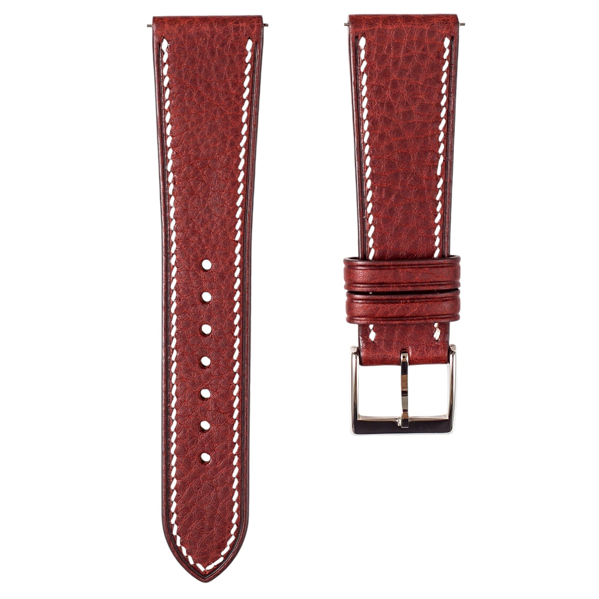 Minerva Box Leather Watch Band for Grand Seiko SBGA: Quick-Release Yellow Strap