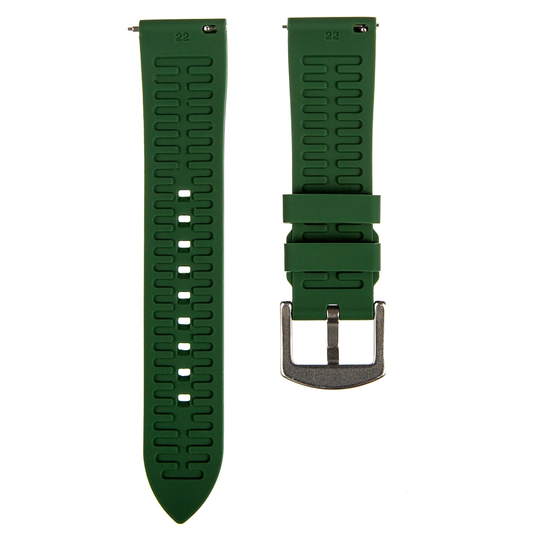 Fort FKM Rubber Watch Strap - Quick-Release - Vibrant Green (2426 | FKM)