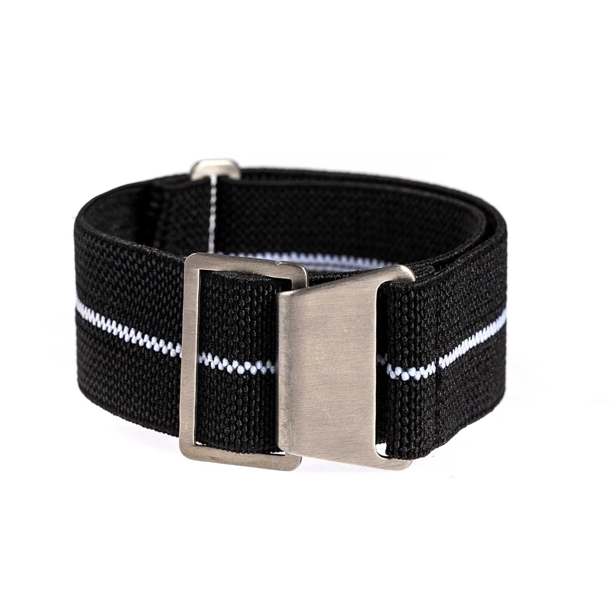 Marine Nationale Parachute Elastic Loop Strap - Blue / Green / Red / White (2417) - A Vintage-Inspired Watch Essential