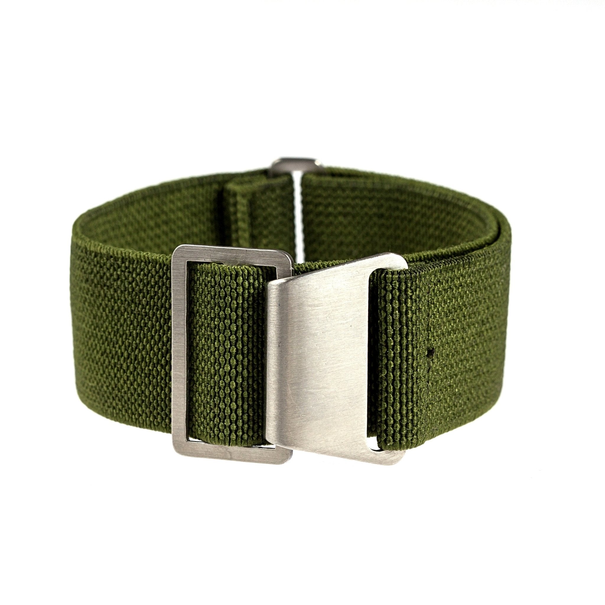 Marine Nationale Parachute Elastic Loop Strap - Blue / Green / Red / White (2417) - A Vintage-Inspired Watch Essential