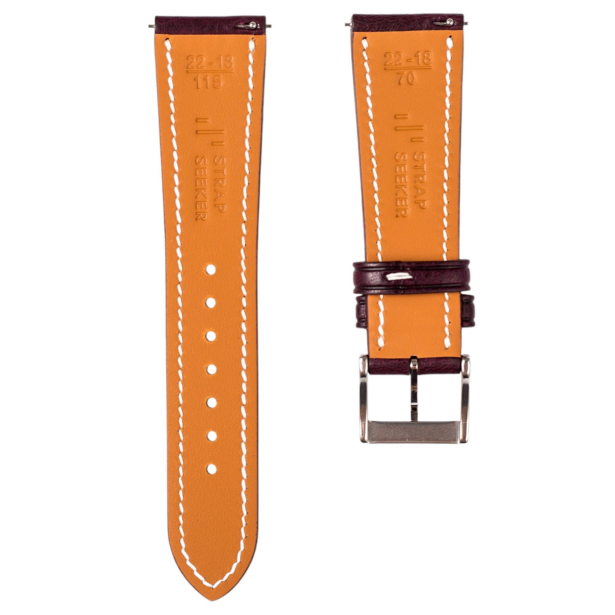 Minerva Box Leather Watch Band for Grand Seiko SBGA: Quick-Release Yellow Strap