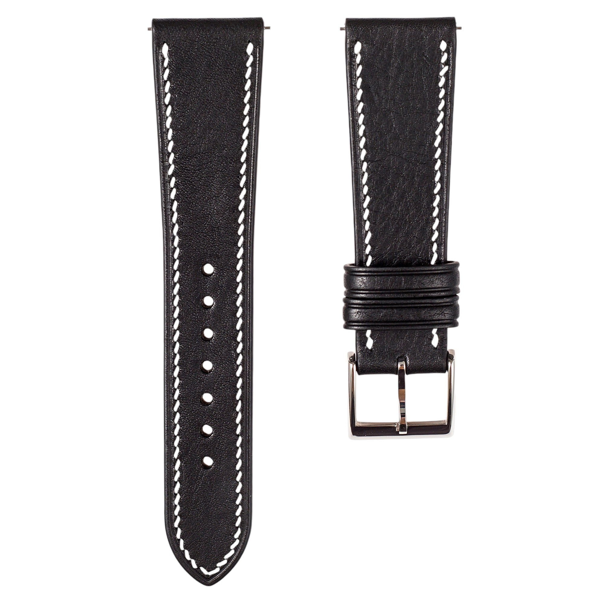 Minerva Box Leather Watch Band for Grand Seiko SBGA: Quick-Release Yellow Strap