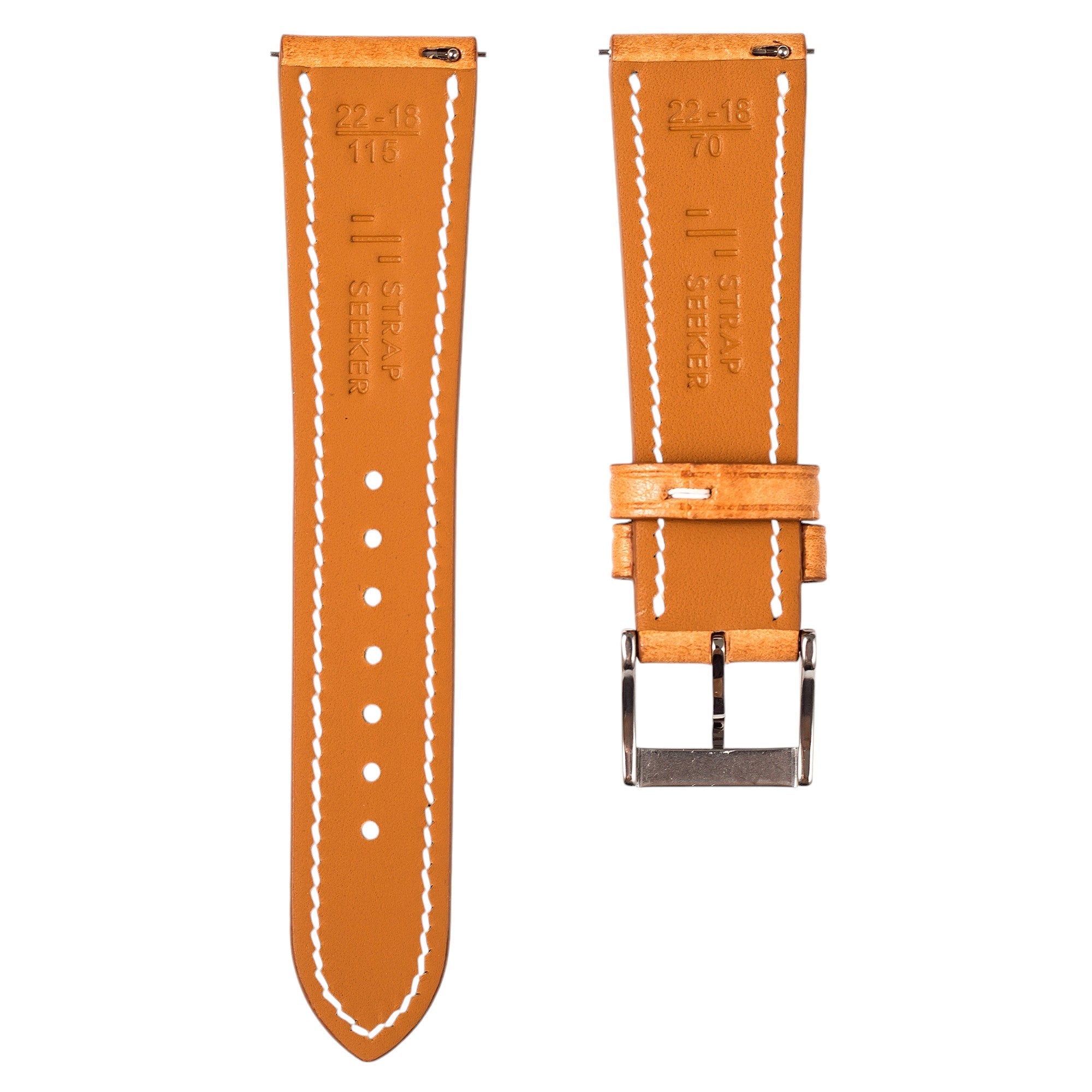 Minerva Box Leather Watch Band for Grand Seiko SBGA: Quick-Release Yellow Strap