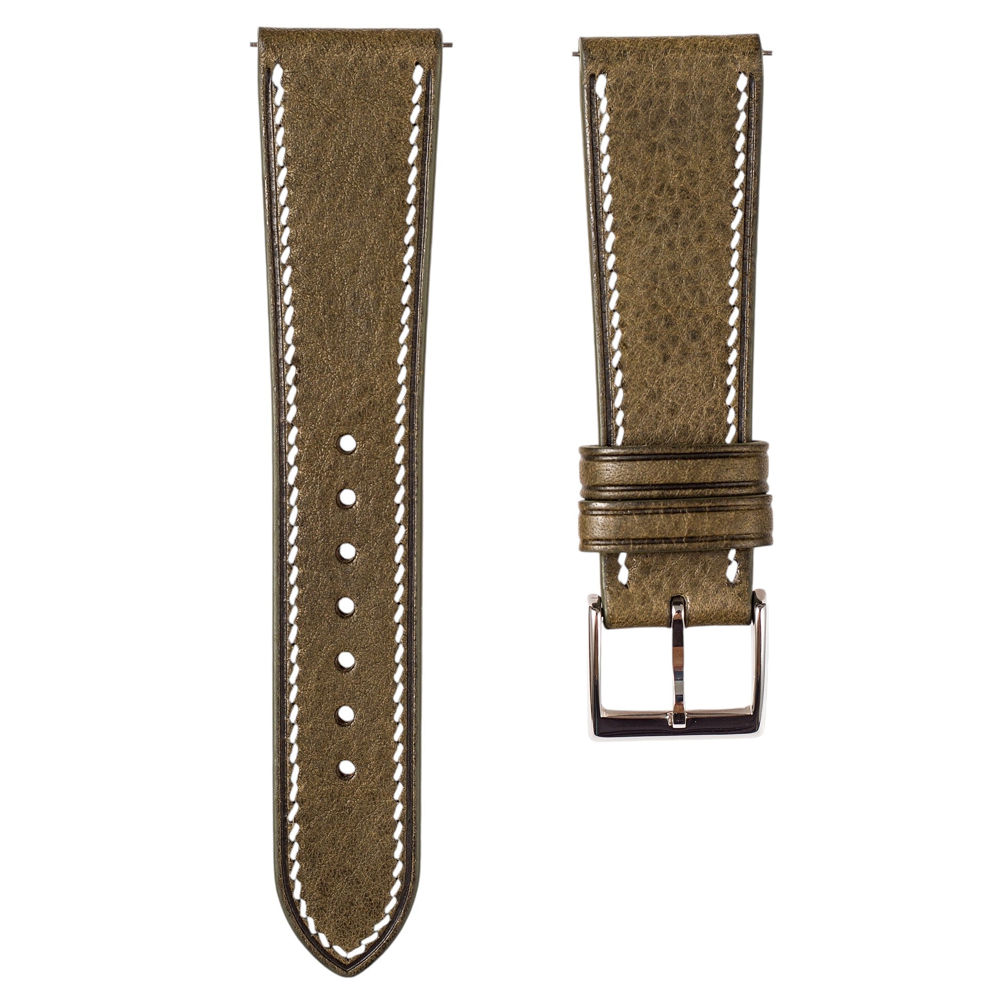 Minerva Box Leather Watch Band for Grand Seiko SBGA: Quick-Release Yellow Strap