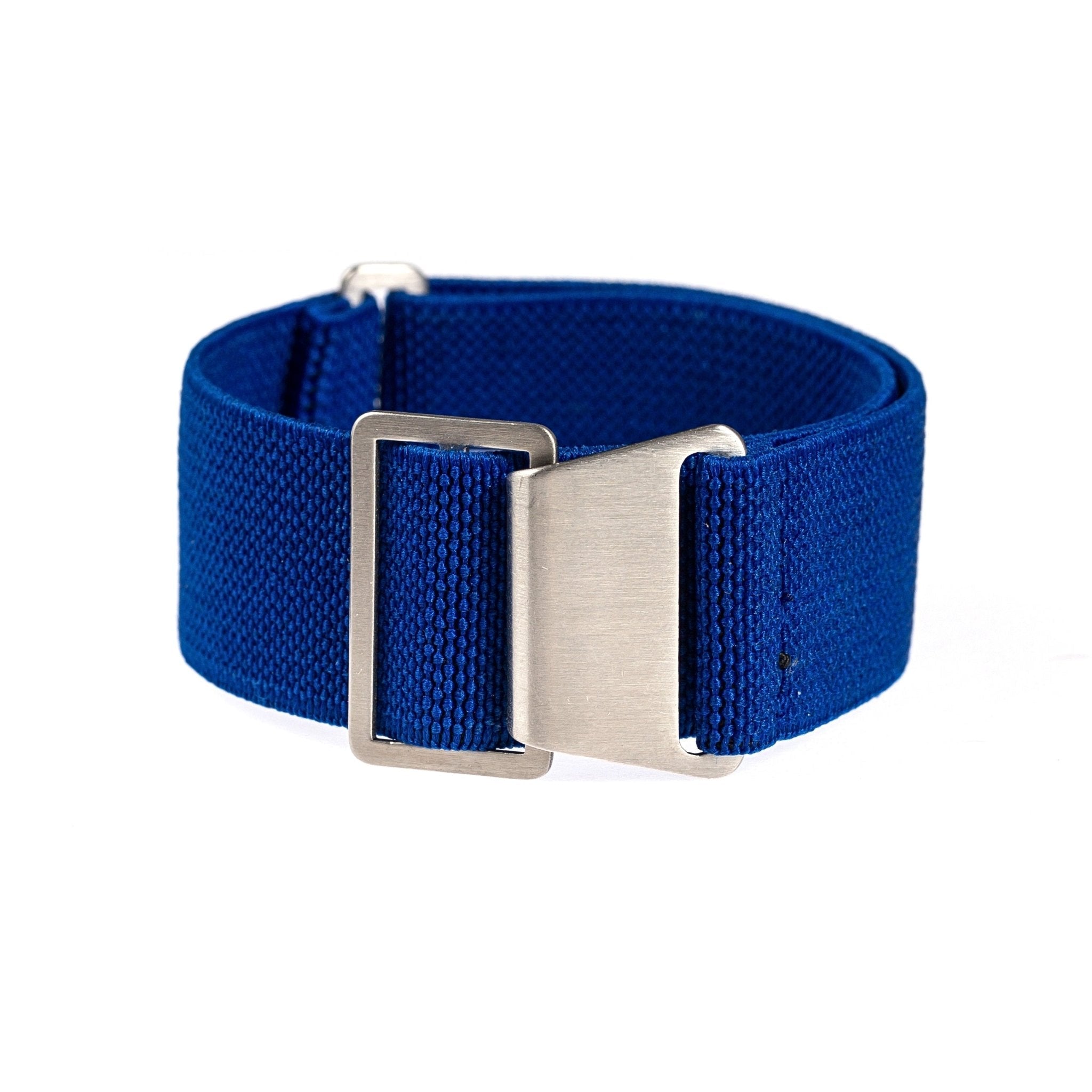 Marine Nationale Parachute Elastic Loop Strap - Blue / Green / Red / White (2417) - A Vintage-Inspired Watch Essential