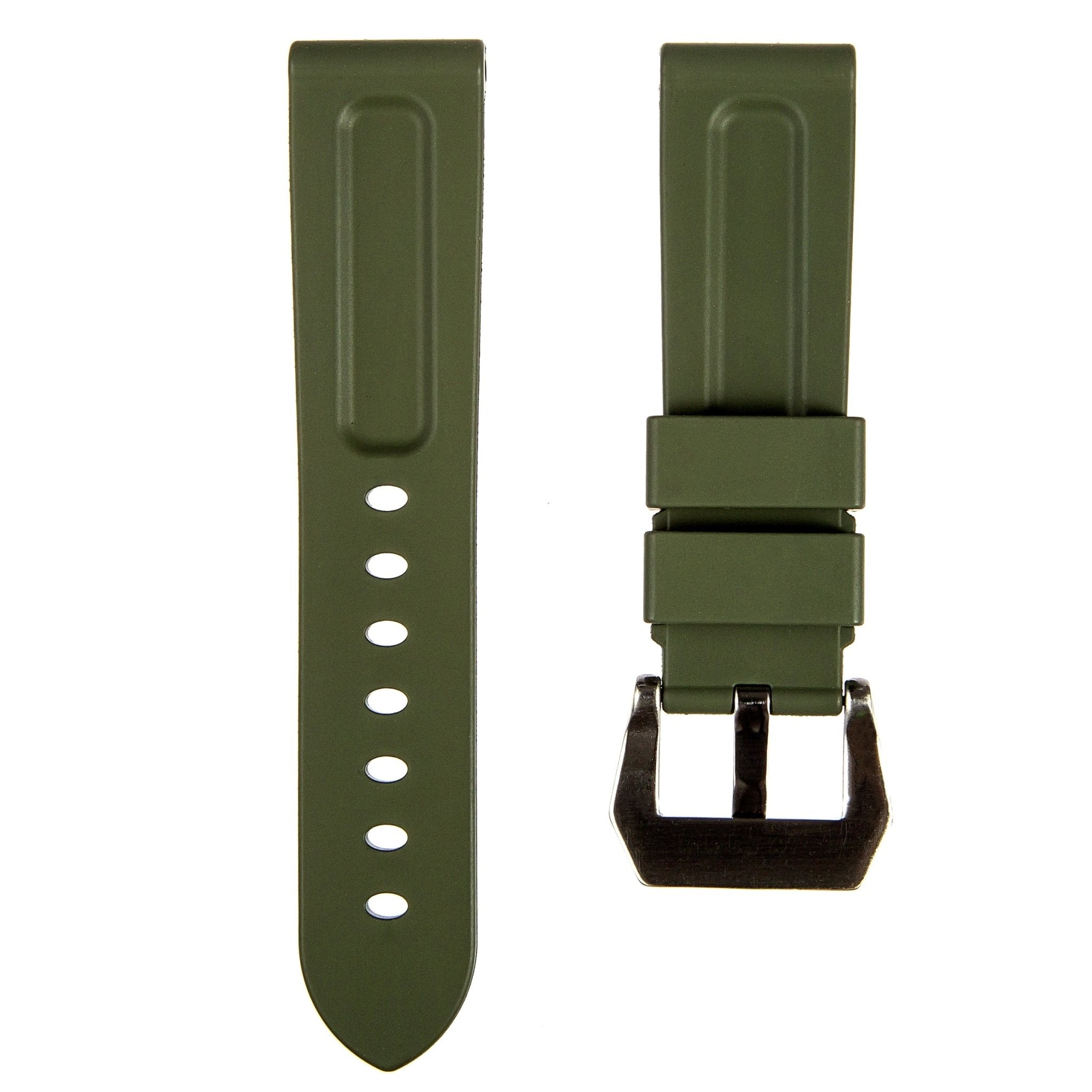 Pinnacle FKM Rubber Watch Strap for Panerai Luminor - Stunning Red (2420 | FKM)