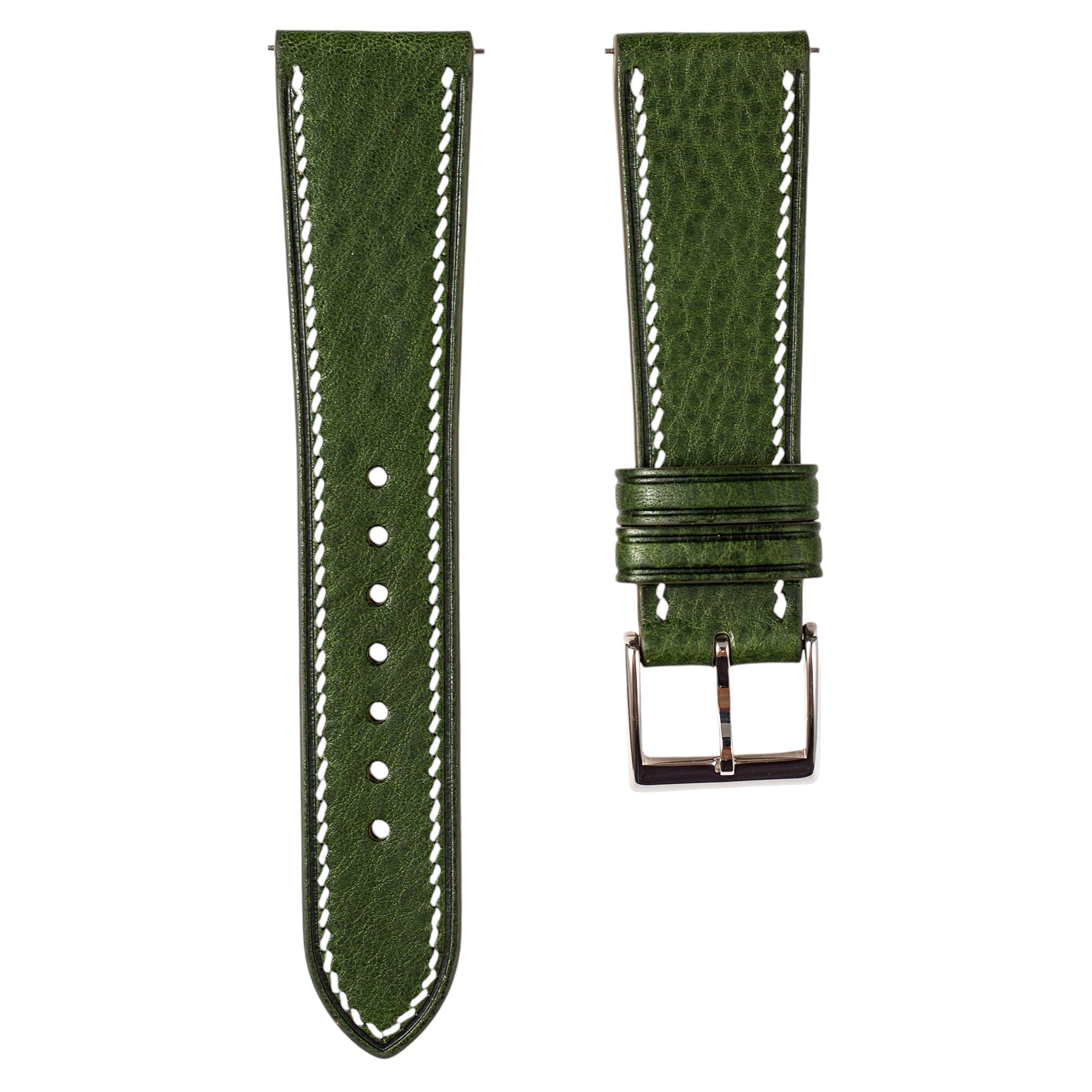 Minerva Box Leather Watch Band for Grand Seiko SBGA: Quick-Release Yellow Strap