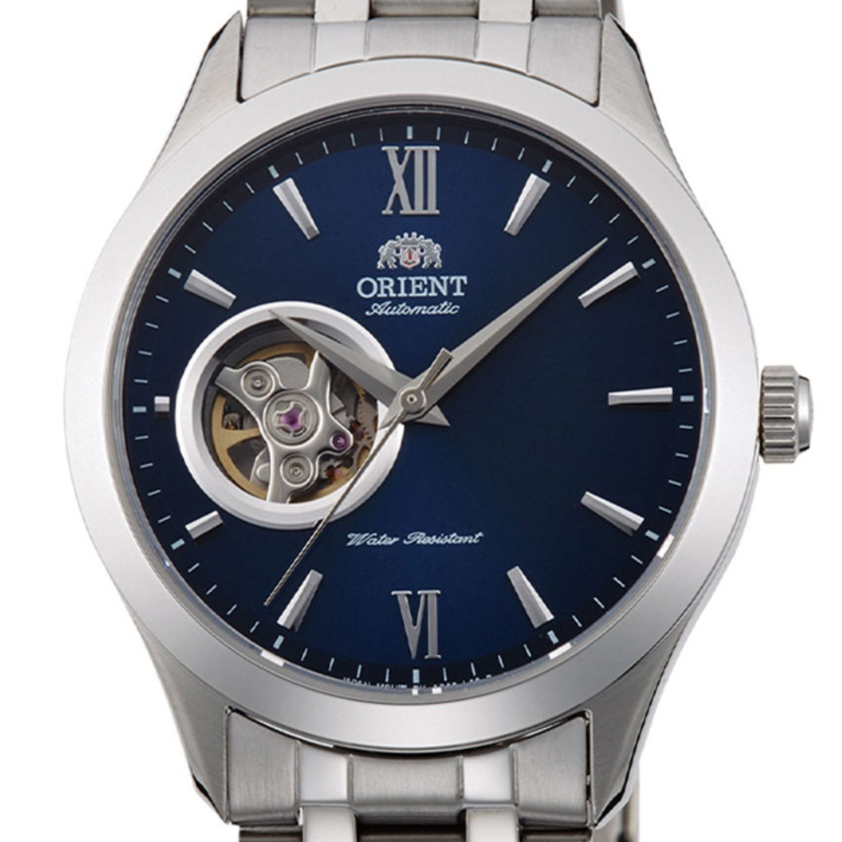 Orient Classic Contemporary TAG03001D Automatic Semi - Skeleton Blue Dial Men's Watch: A Mechanical Marvel