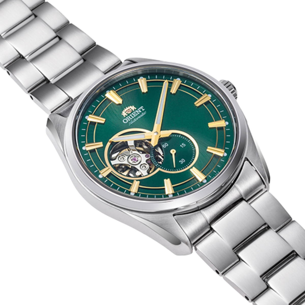 Orient Classic Contemporary RA-AR0008E Automatic Green Dial Semi-Skeleton Men's Watch - A Timeless Masterpiece