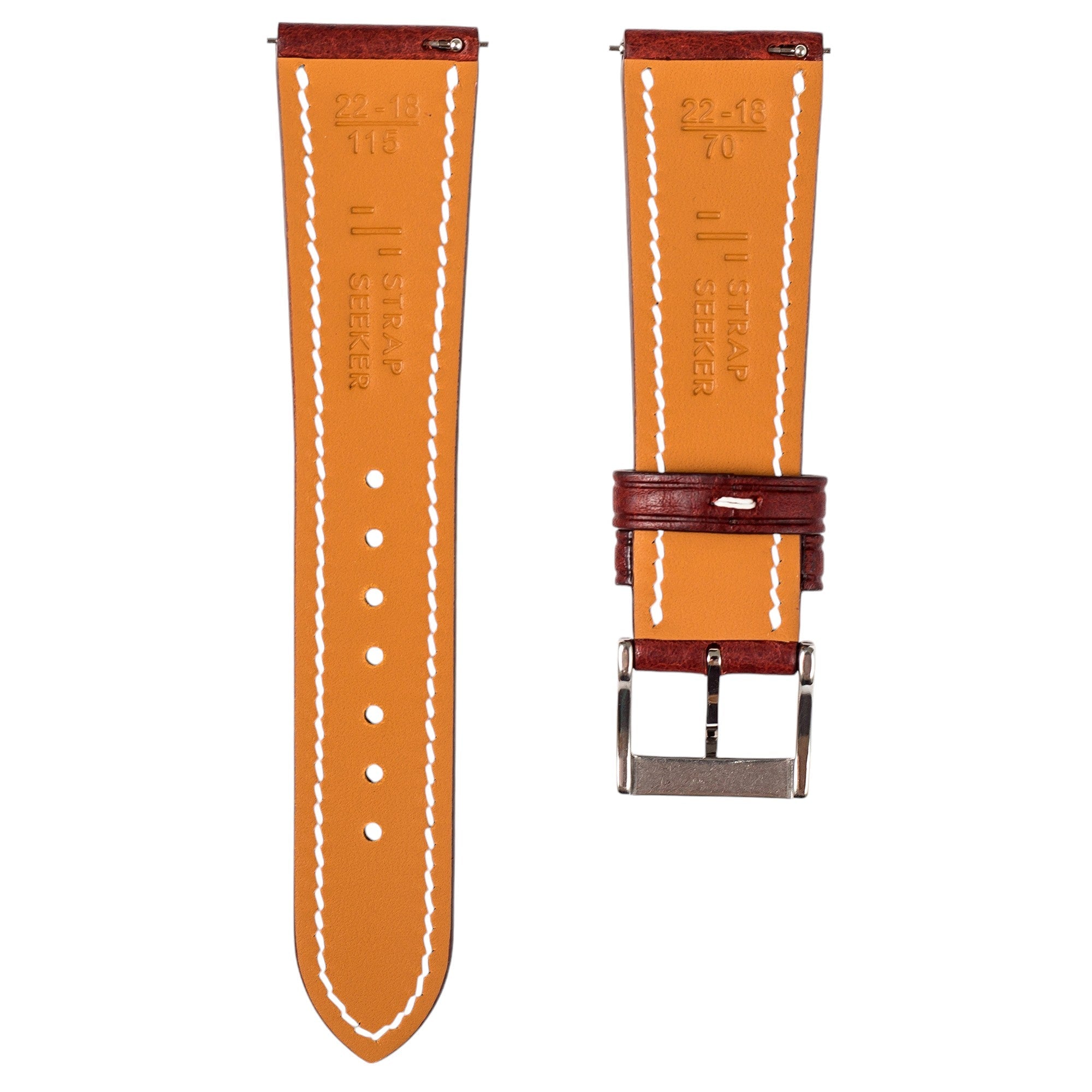 Minerva Box Leather Watch Band for Grand Seiko SBGA: Quick-Release Yellow Strap