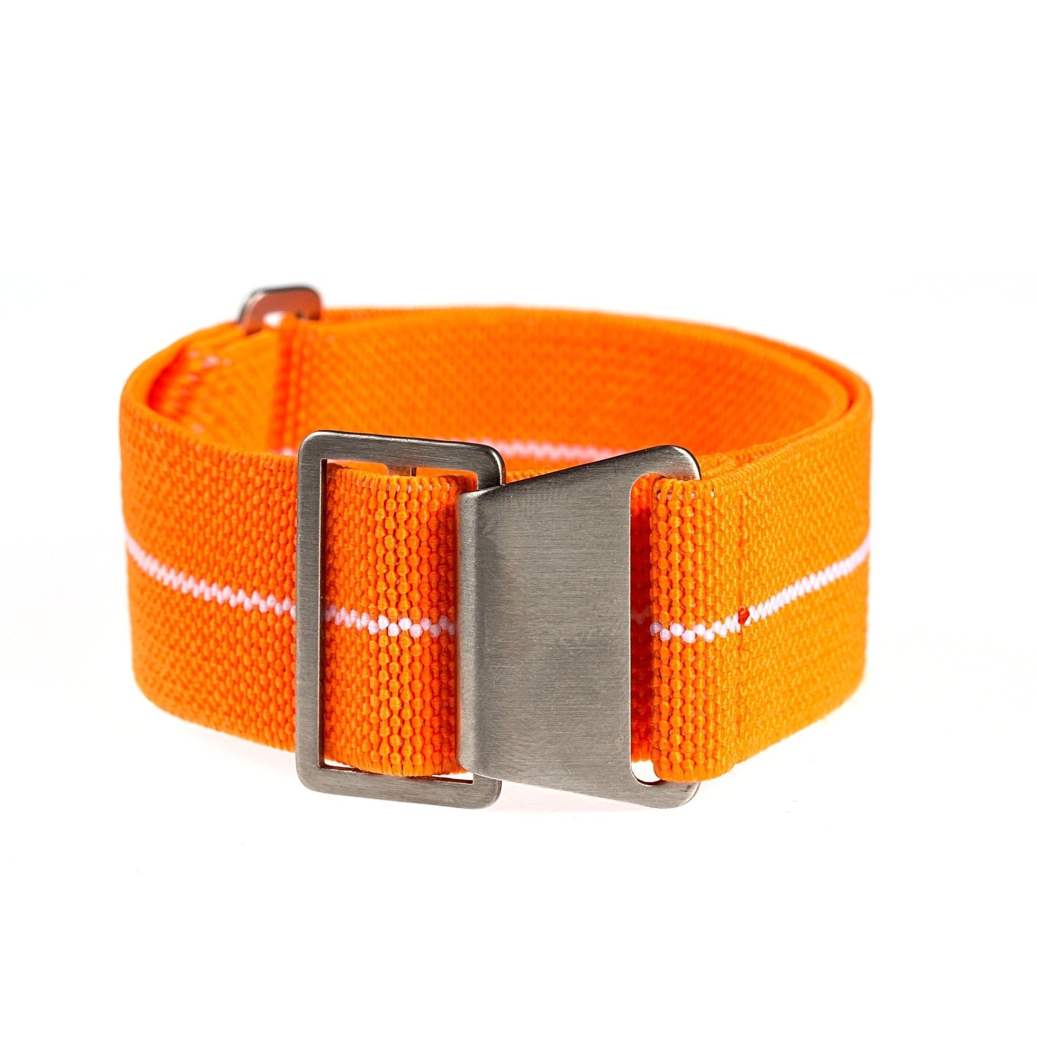 Marine Nationale Parachute Elastic Loop Strap - Blue / Green / Red / White (2417) - A Vintage-Inspired Watch Essential