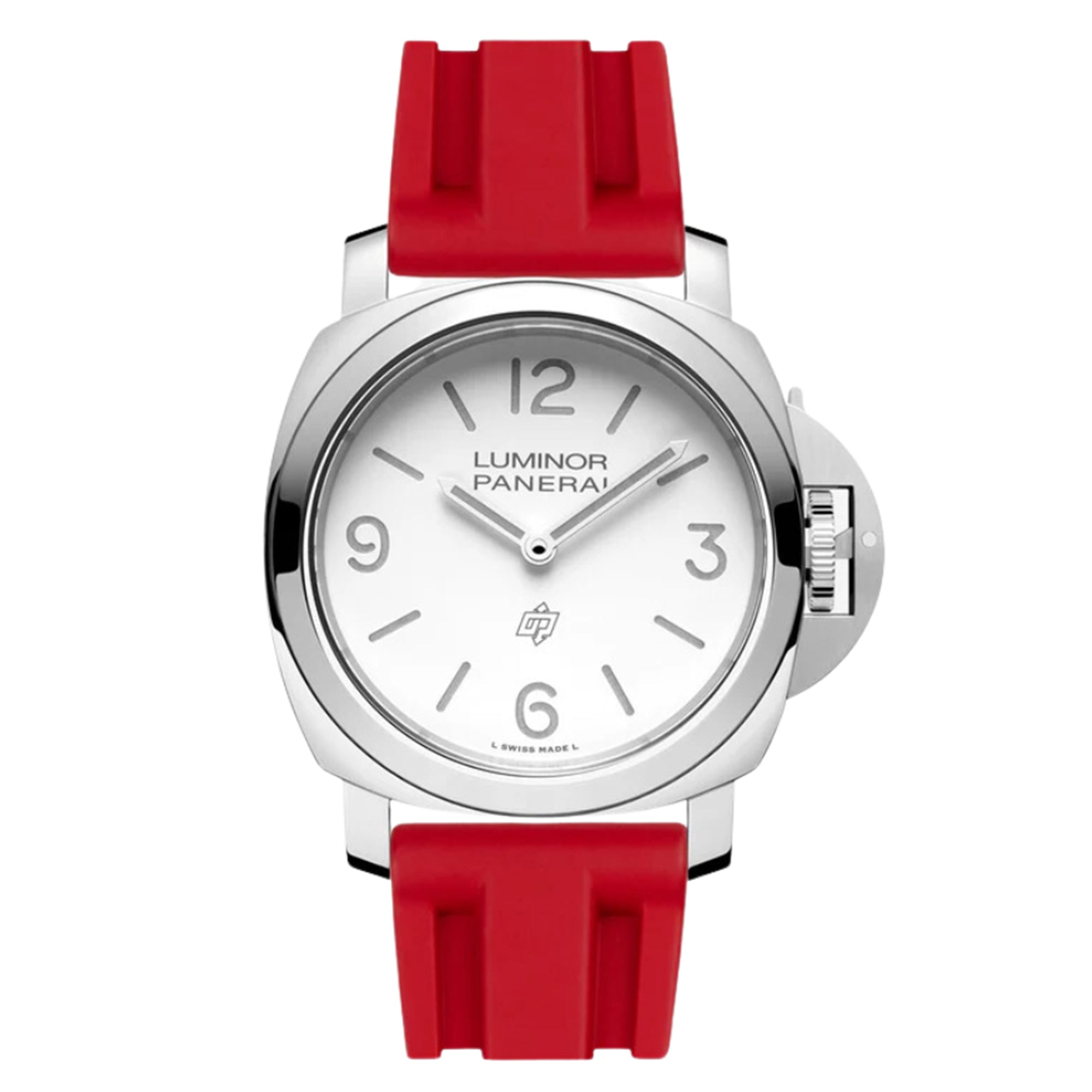 Pinnacle FKM Rubber Watch Strap for Panerai Luminor - Stunning Red (2420 | FKM)