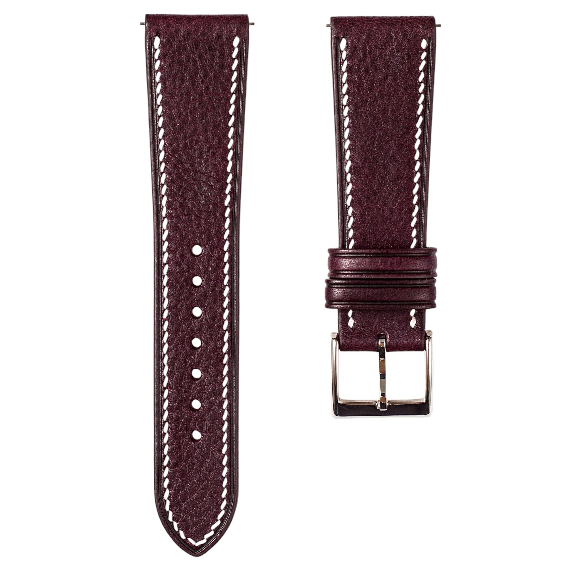 Minerva Box Leather Watch Band for Grand Seiko SBGA: Quick-Release Yellow Strap